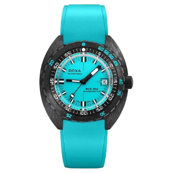 Doxa Sub 300 Carbon Aquamarine Automatic Men's Watch 822.70.241.25 For Sale