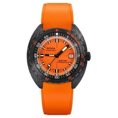 Used Doxa Sub 300 Carbon Professional Automatic Orange Dial Men's Watch 822.70.351.21