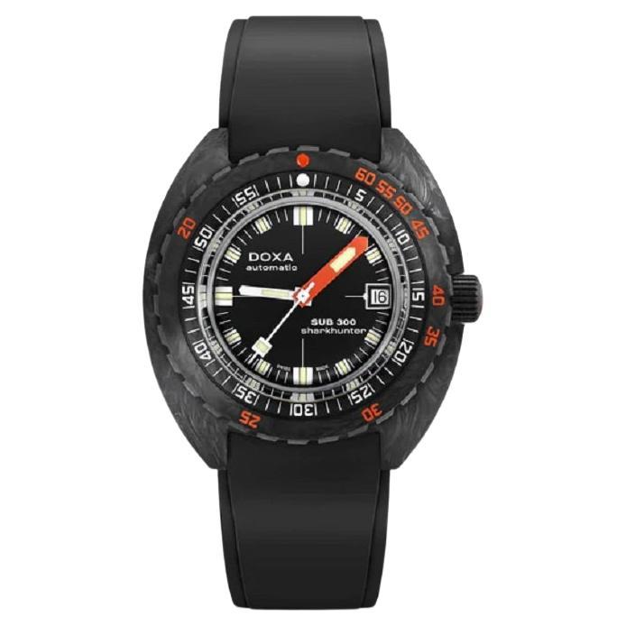 Doxa Sub 300 Carbon Sharkhunter Automatic Black Dial Men's Watch 822.70.101.20 For Sale
