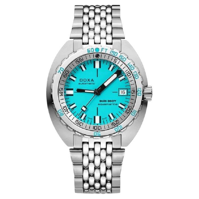 Doxa Sub 300T Aquamarin Edelstahl Herrenuhr 840.10.241.10