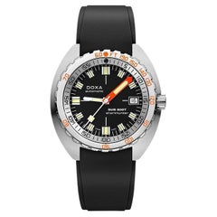 Montre Hommes Doxa Sub 300T Sharkhunter 45mm Black and Rubber Strap 840.10.101.20