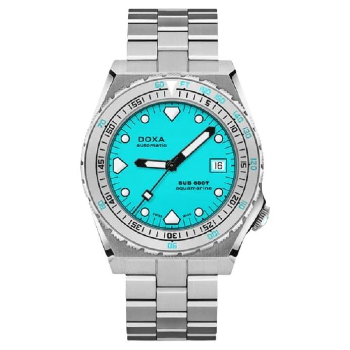 Doxa Sub 600T Aquamarine Stainless Steel Men's Watch 862.10.241.10 For Sale