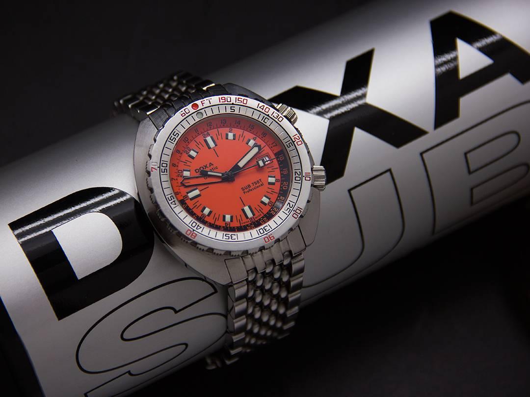 Men's Doxa Sub 750T GMT Box and Papers, 2007