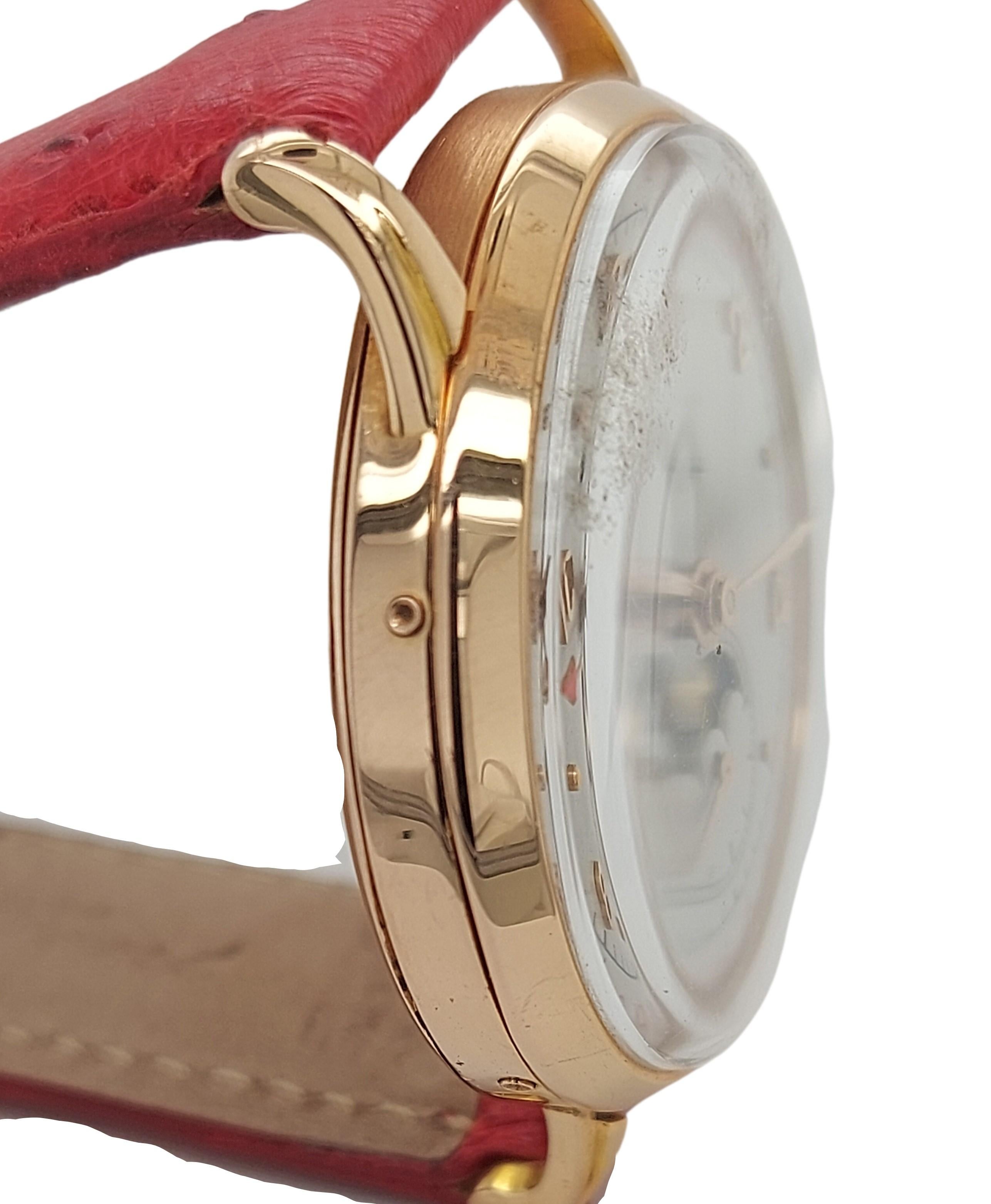 Doxa Triple Kalender Mondphase Armbanduhr, 18kt Gelbgold Gehäuse Anti Magnetic (Kunsthandwerker*in) im Angebot