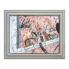 "Stern Installation 8, 1994" Contemporary Warm Toned Expressionist Abstract