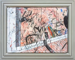 "Instalación Stern 8, 1994" Abstracto expresionista contemporáneo de tonos cálidos