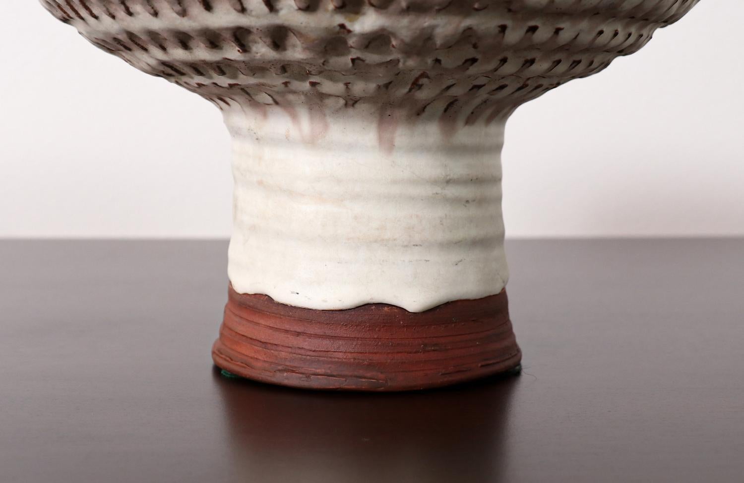 Doyle Lane Glazed Ceramic Footed Bowl 2