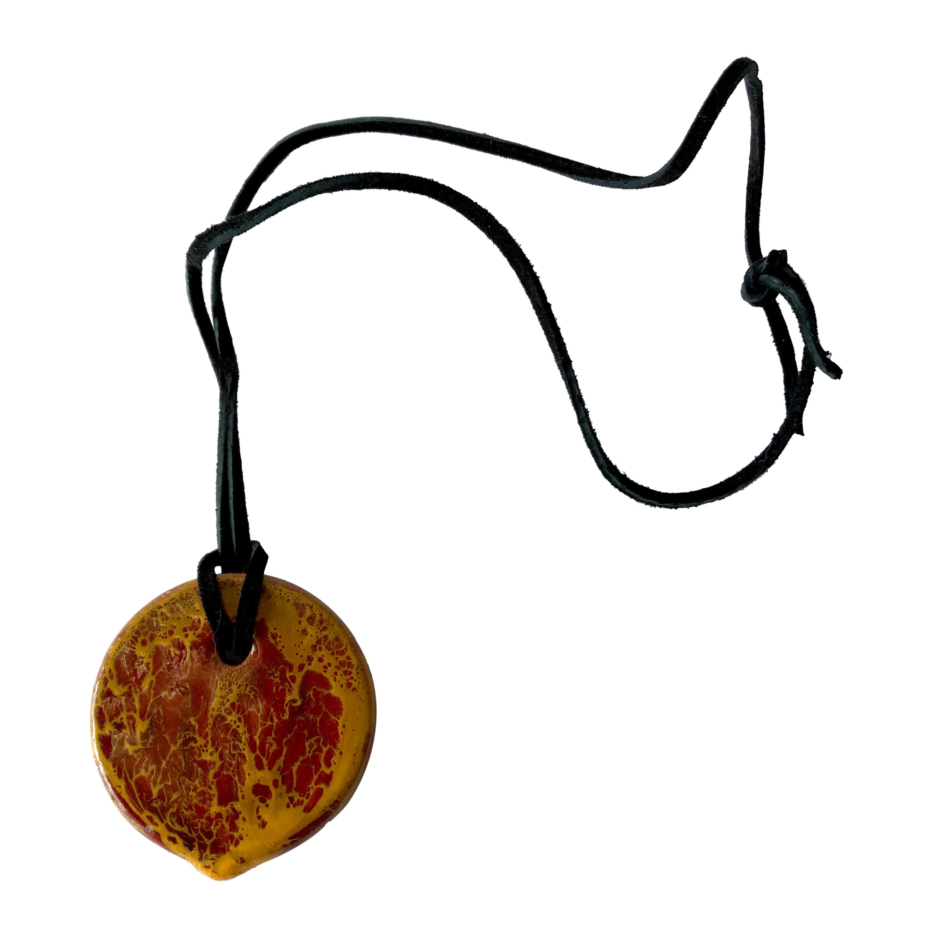 Doyle Lane Los Angeles Studio Flattened Ceramic Bead Necklace