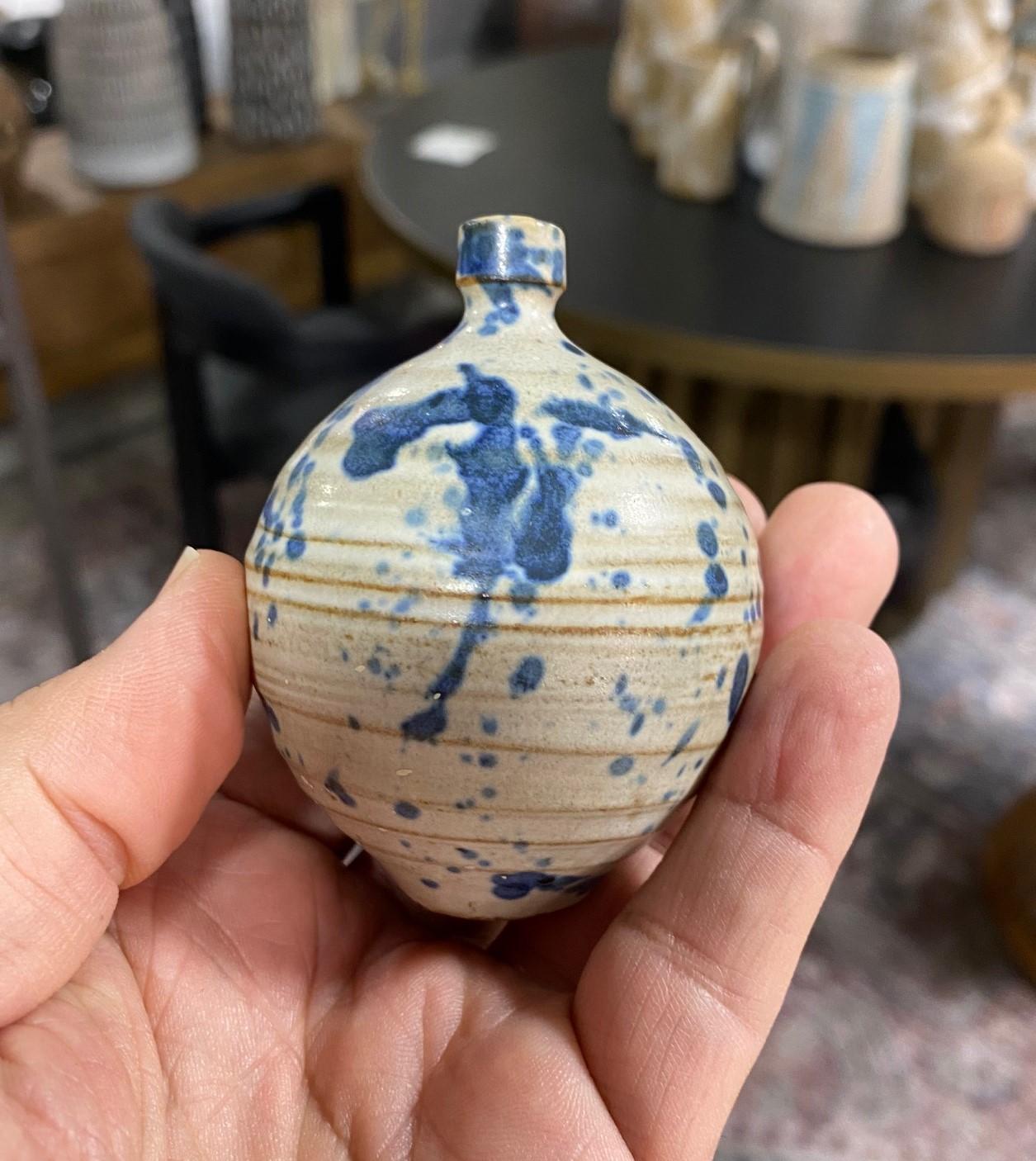 Doyle Lane Signed Mid-Century Modern California Studio Pottery Weed Pot Vase 2