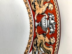 Set of 12 Antique Dinner Plates Neoclassical "Florentine" by Minton in 1874