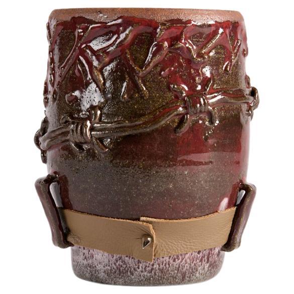 Dozer 'Né Jeremy Priola', Held Down, Glazed Ceramic Vase, United States, 2022 For Sale