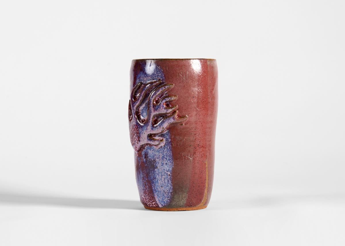 American Dozer 'Né Jeremy Priola', Torn, Glazed Ceramic Vase, United States, 2022 For Sale