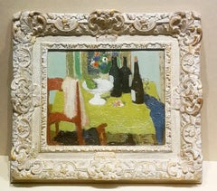 Nach der Party, D.P. Schaumstoff, Ölfarbe/Leinwand, Stillleben, Postimpressionistische Malerei