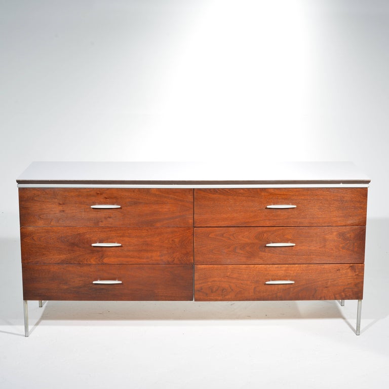 D.R. Bates for Vista of California Walnut and Formica Bedroom Set at