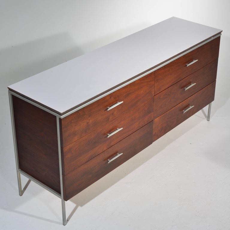 D.R. Bates for Vista of California Walnut and Formica Bedroom Set at