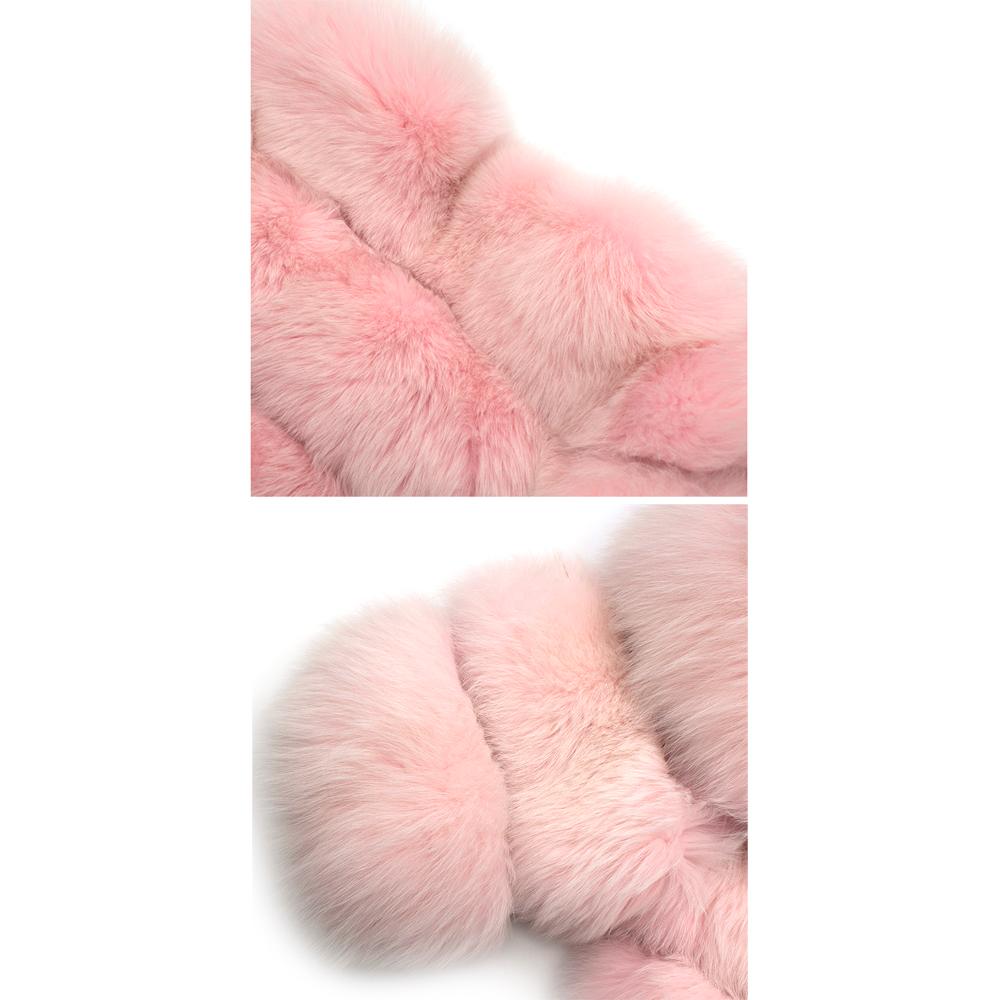 DR by Daria Radionova Pink Fox Fur Jacket - Size S 2