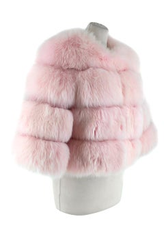 DR by Daria Radionova Pink Fox Fur Jacket - Size S