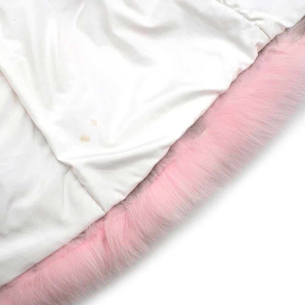 Women's or Men's DR by Daria Radionova Pink Fox Fur Jacket - Size S