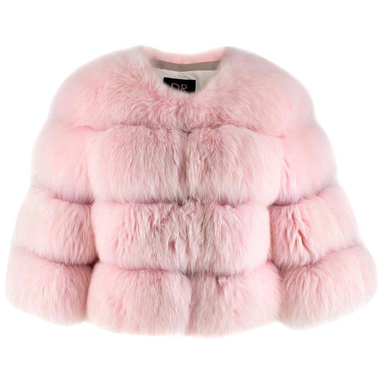 DR by Daria Radionova Pink Fox Fur Jacket - Size S at 1stDibs | daria ...