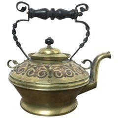 Used Dr C Dresser for Benham & Froud a Rare Brass and Copper Teapot