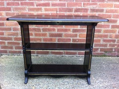 Dr C. Dresser, Style of, Aesthetic Movement Carved, Gilded & Ebonized Side Table