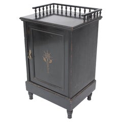 Dr C Dresser, Style of, an Aesthetic Movement Ebonized & Gilt Bedside Cabinet