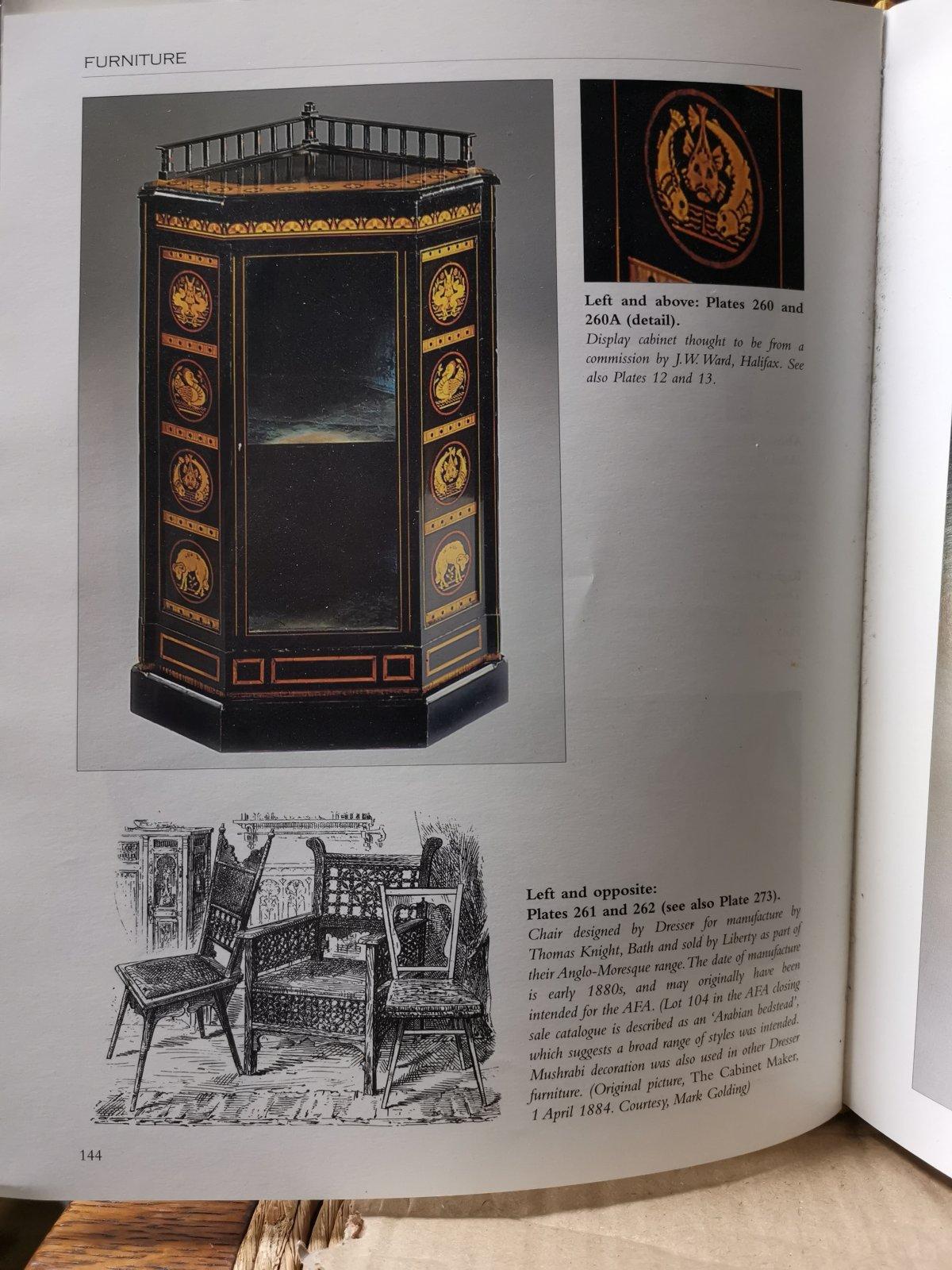 Dr Christopher Dresser attributed, An Aesthetic Movement Ebonised Music Cabinet 12