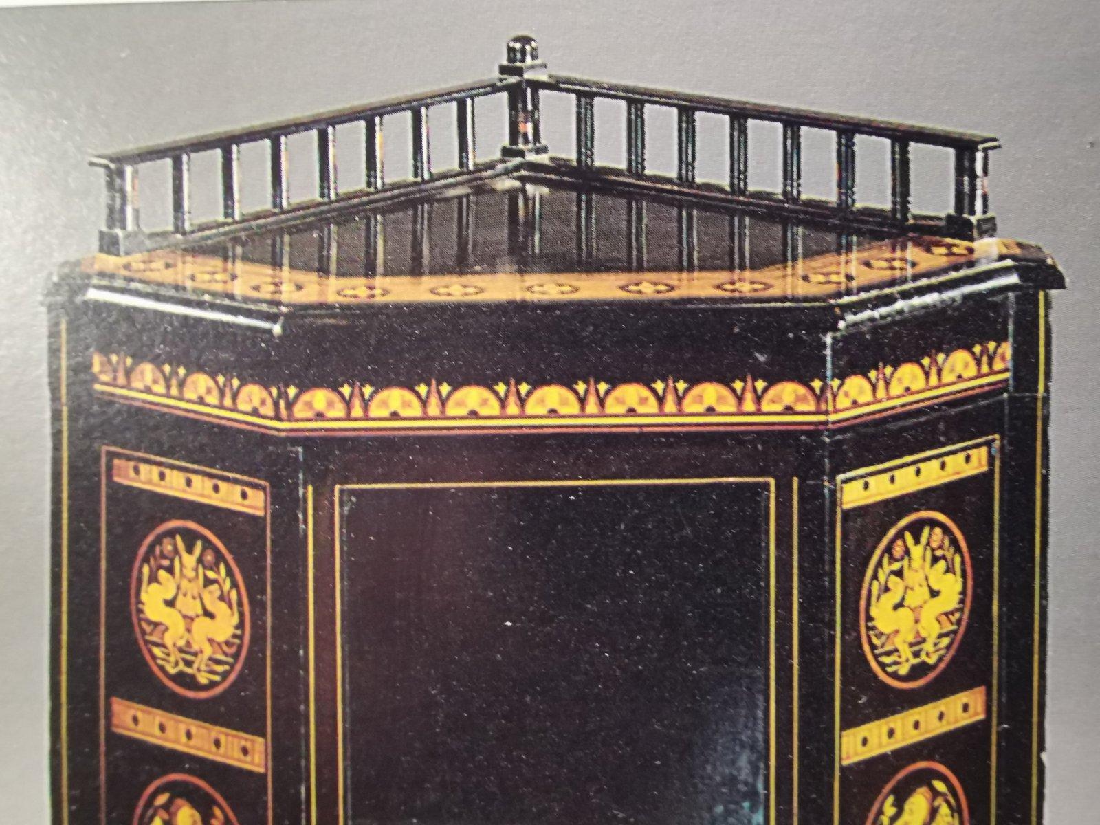 Dr Christopher Dresser attributed, An Aesthetic Movement Ebonised Music Cabinet 13