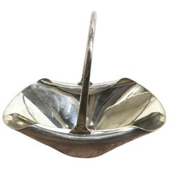 Dr Christopher Dresser, Hukin & Heath, a Silver Plated Handled Sweet Meat Dish