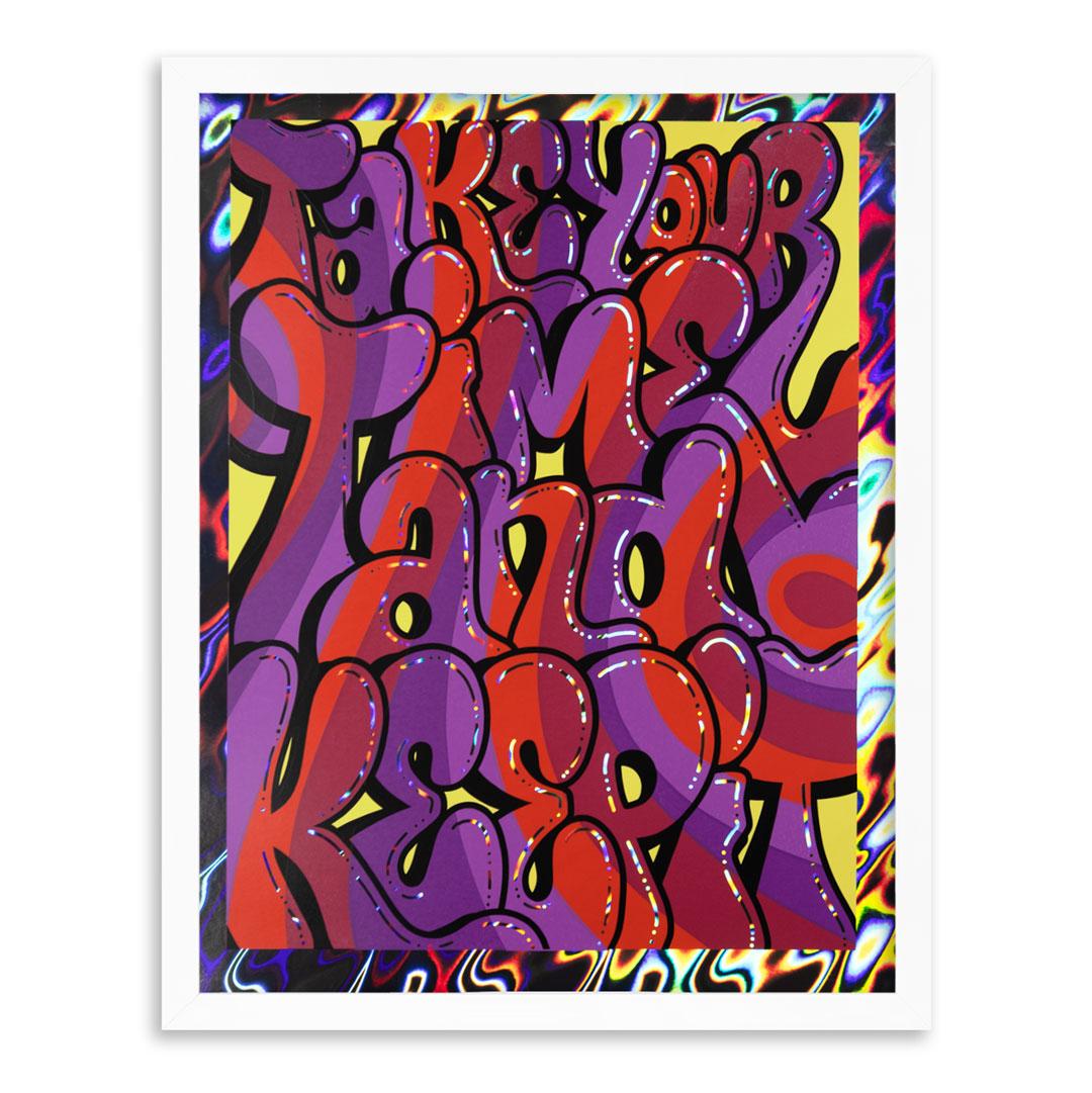 DR DAX Figurative Print - Take your time - Holographic Edition