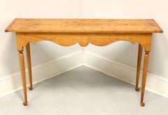 D.R. DIMES Maple American Colonial Console Sofa Table