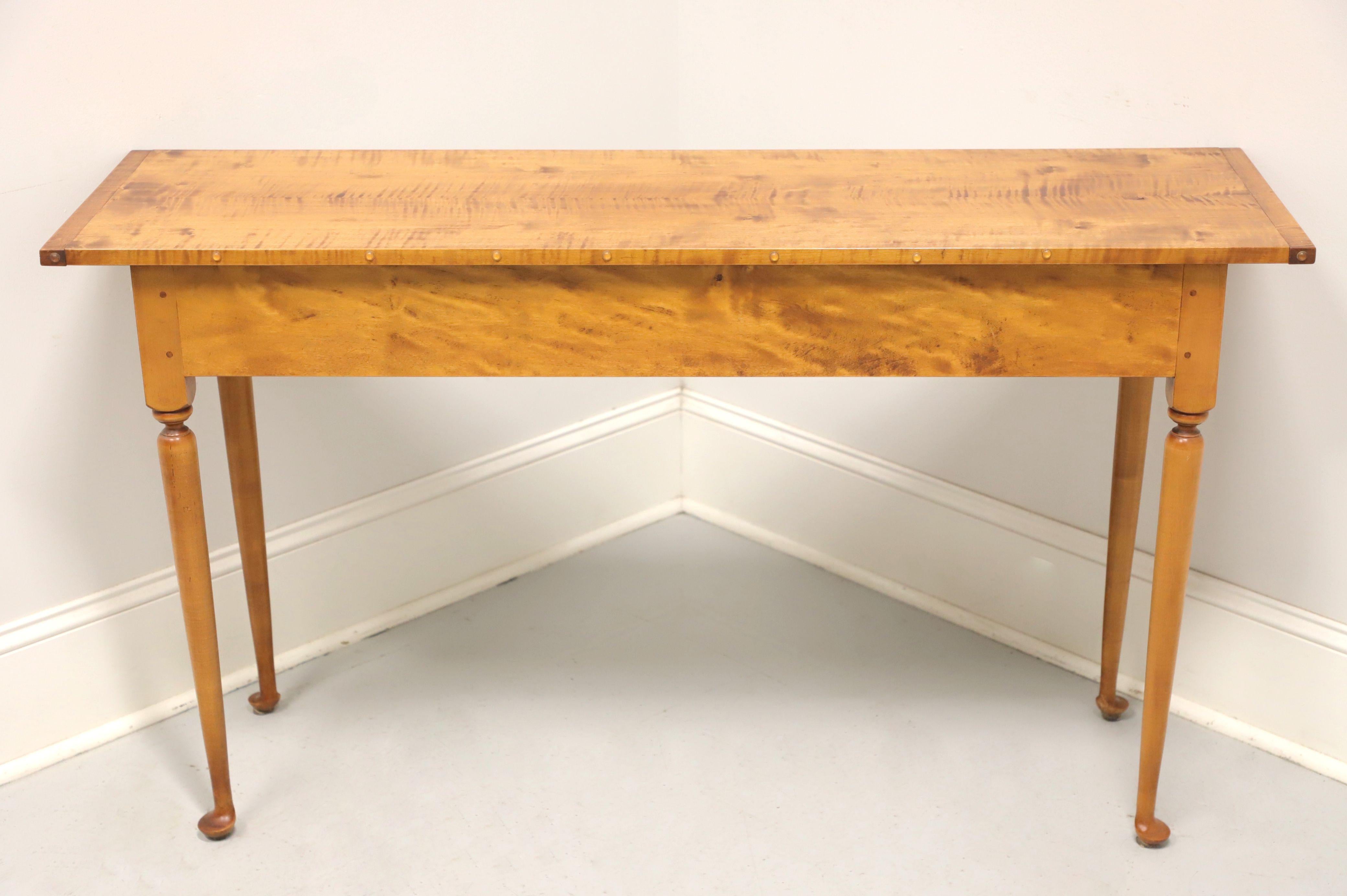 D.R. DIMES Maple American Colonial Console Sofa Table In Good Condition In Charlotte, NC