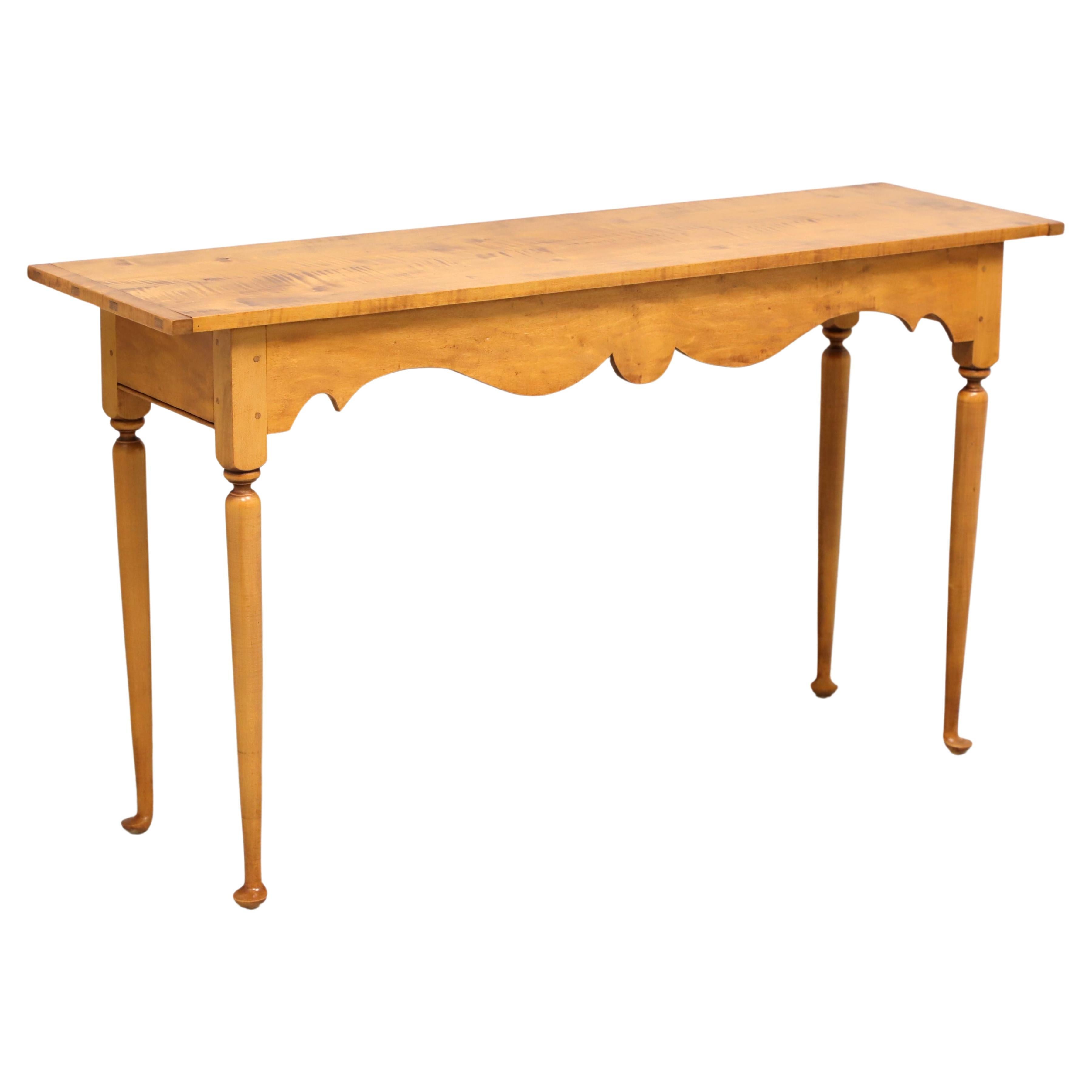 D.R. DIMES Maple American Colonial Console Sofa Table