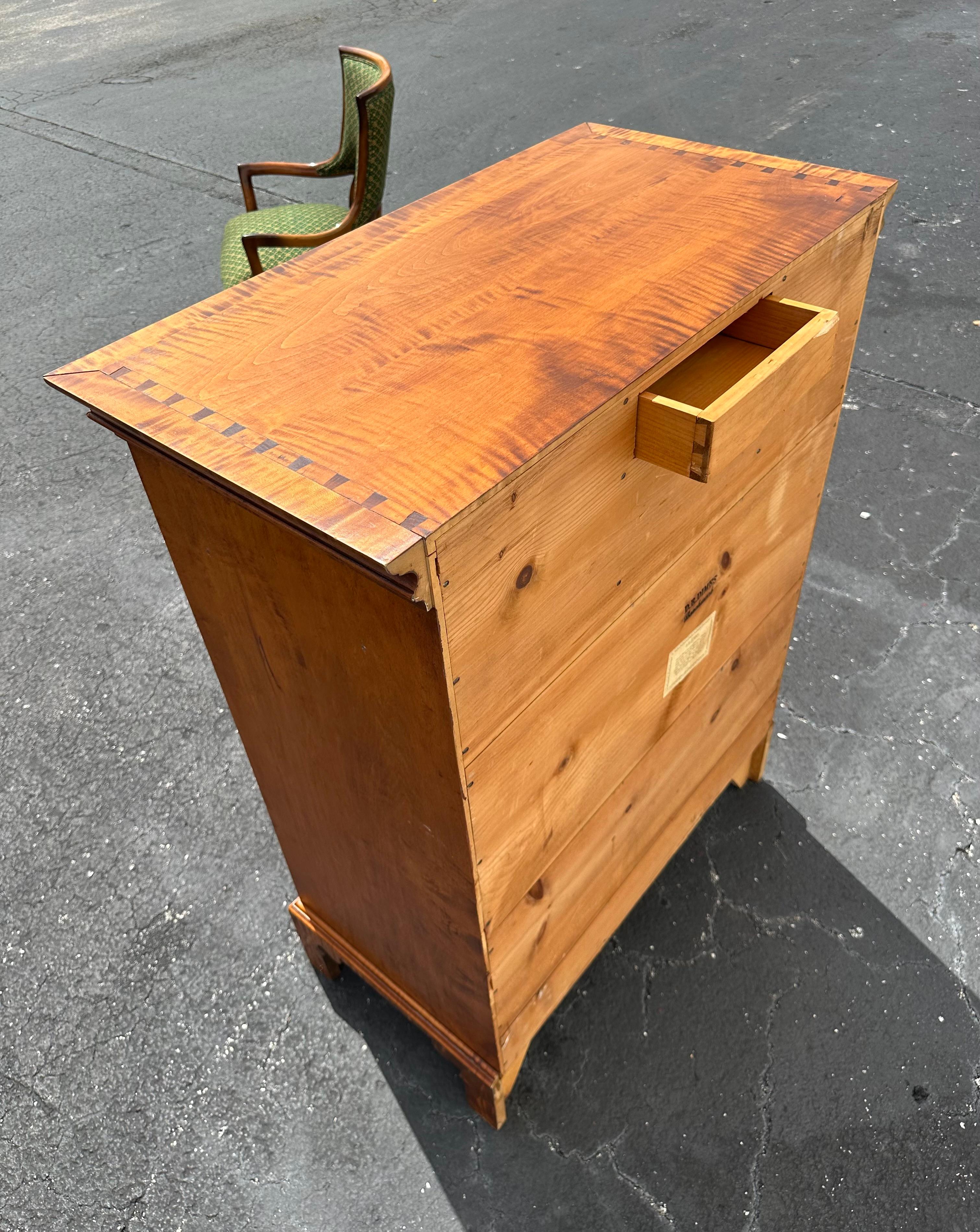 D.R. Dimes Maple Tall chest of drawers 4