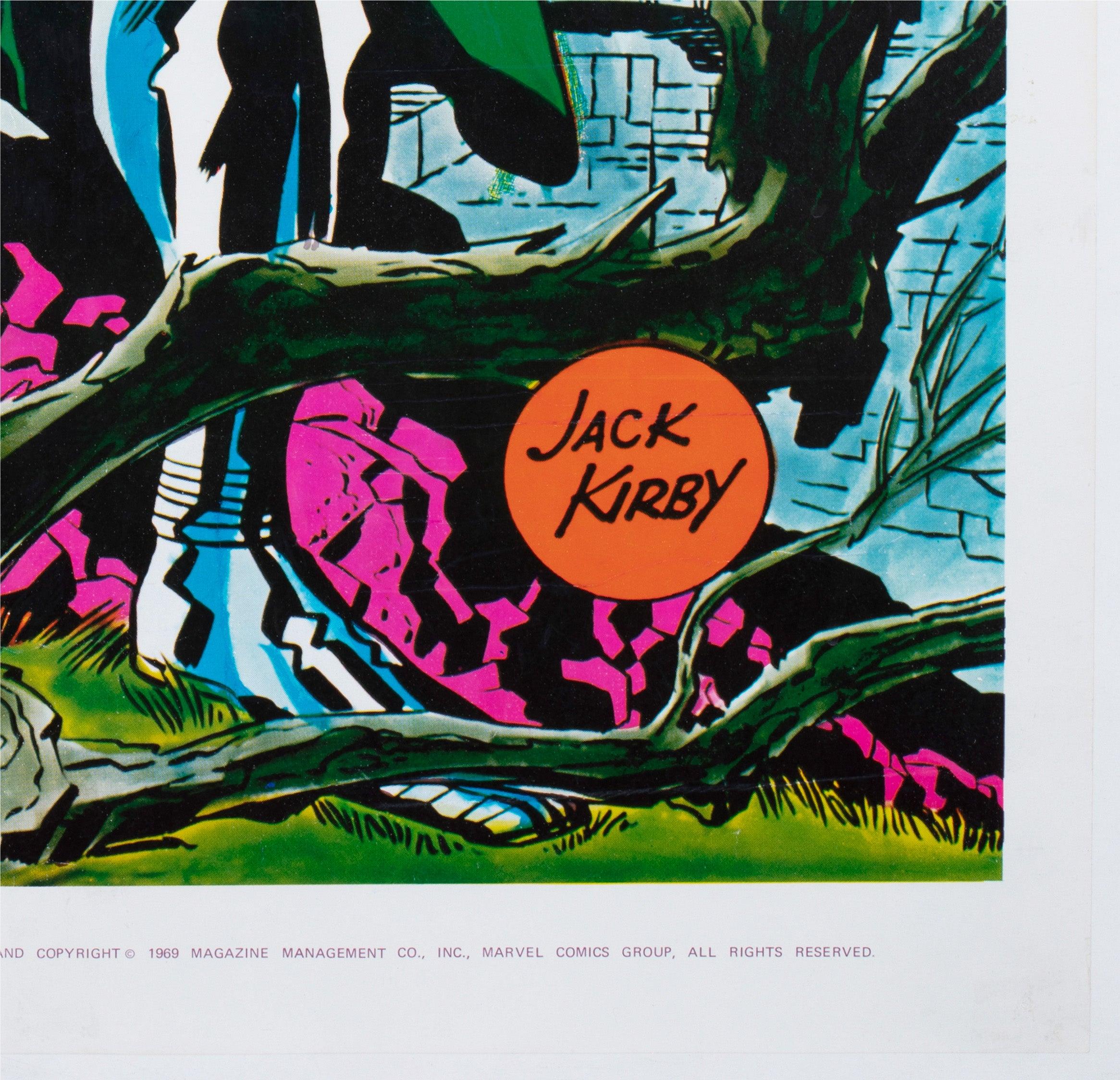Dr Doom 1970 Marvel Poster, Jack Kirby For Sale 2