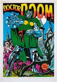 Dr Doom 1970 Marvel Poster, Jack Kirby