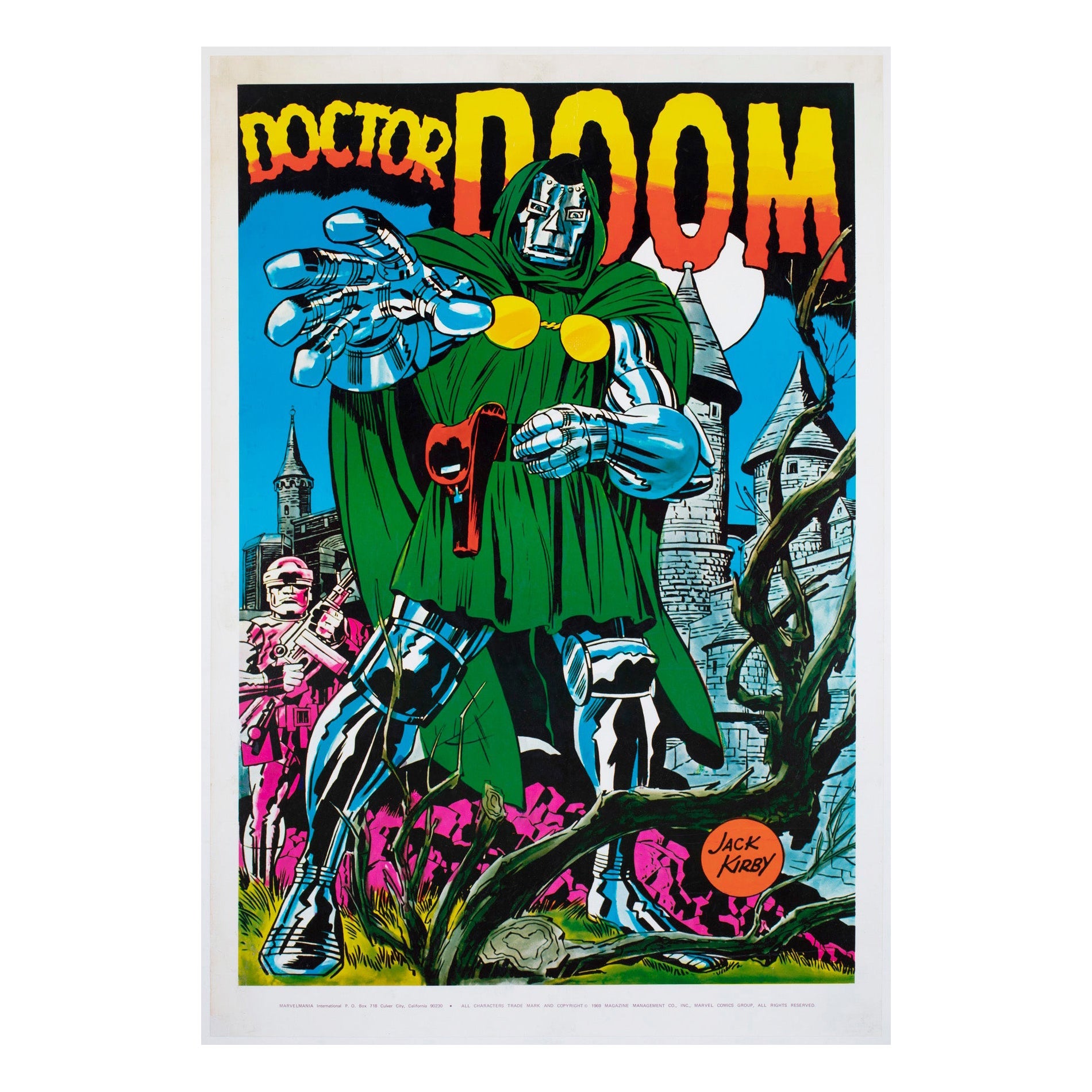 Dr. Doom 1970 Marvel Poster, Jack Kirby