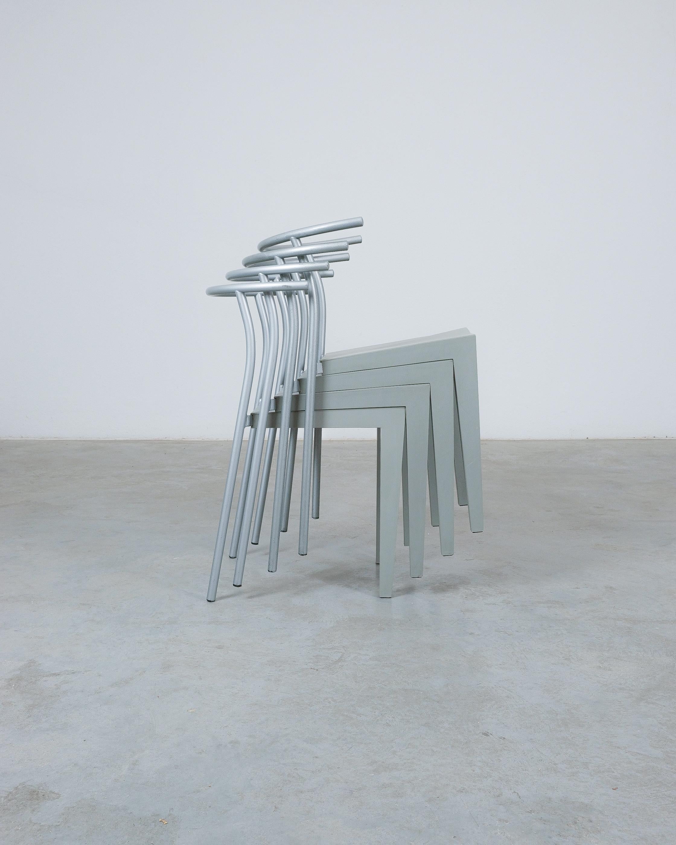 Dr Glob Stühle Philippe Starck Grau Kartell, Italien, 1990 im Angebot 6