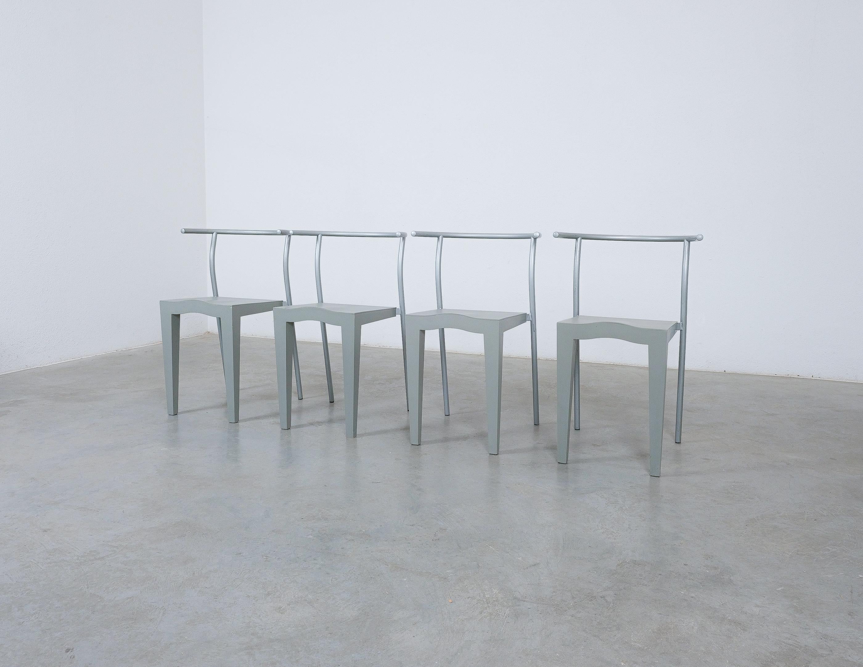 Dr Glob Stühle Philippe Starck Grau Kartell, Italien, 1990 (Postmoderne) im Angebot