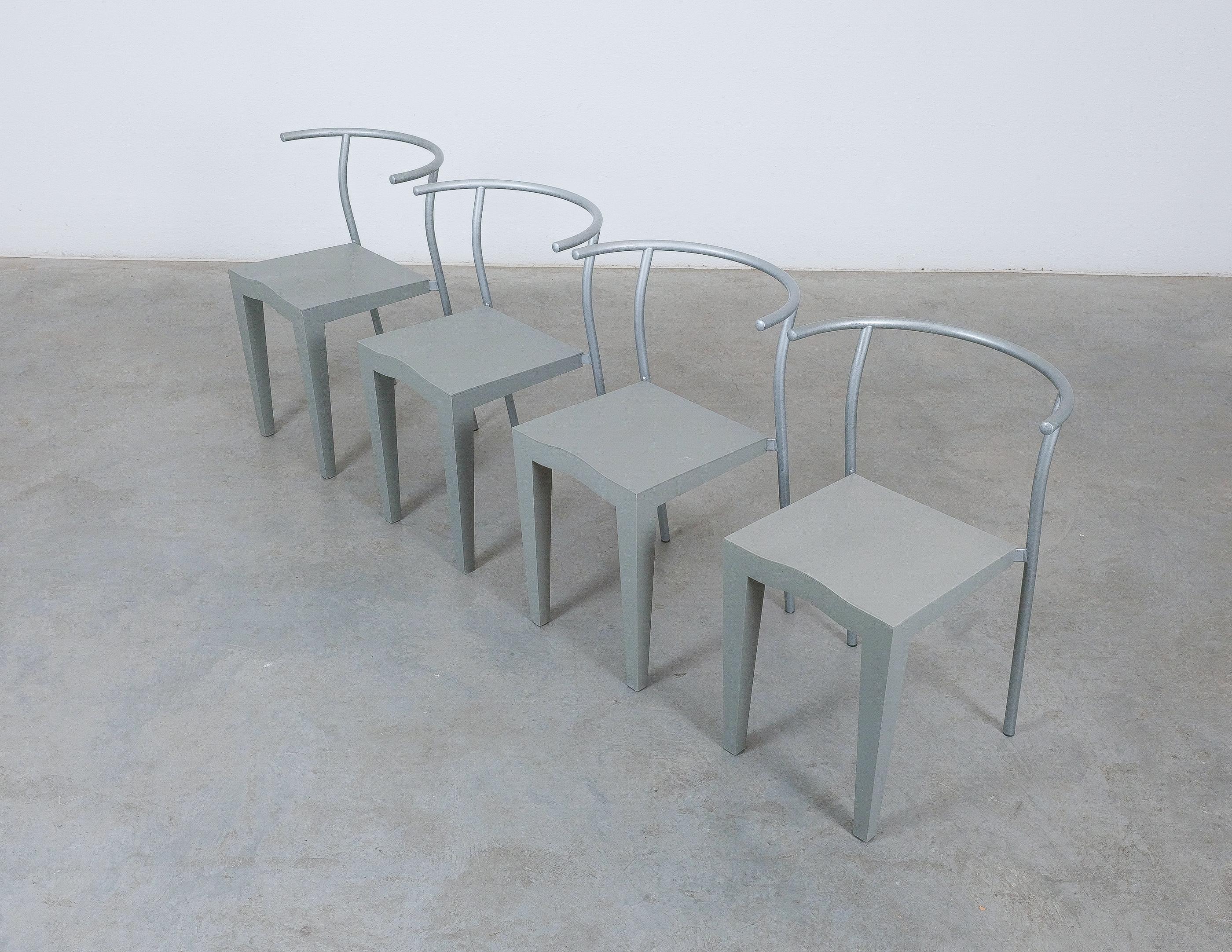 Dr Glob Stühle Philippe Starck Grau Kartell, Italien, 1990 (Gefärbt) im Angebot