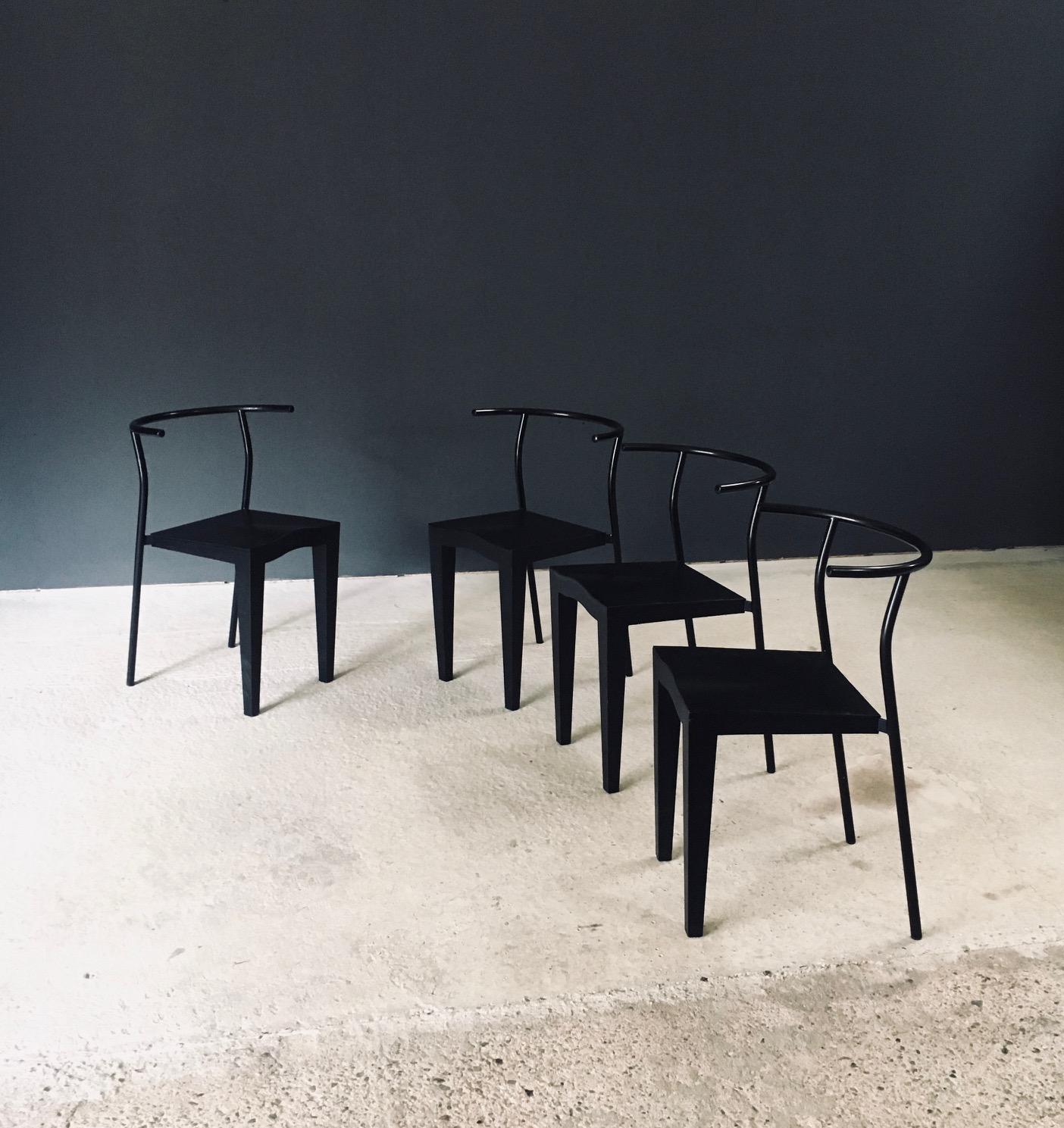 Dr. Glob Dining Chair Set by Philippe Starck for Kartell, Italy 1980's État moyen - En vente à Oud-Turnhout, VAN