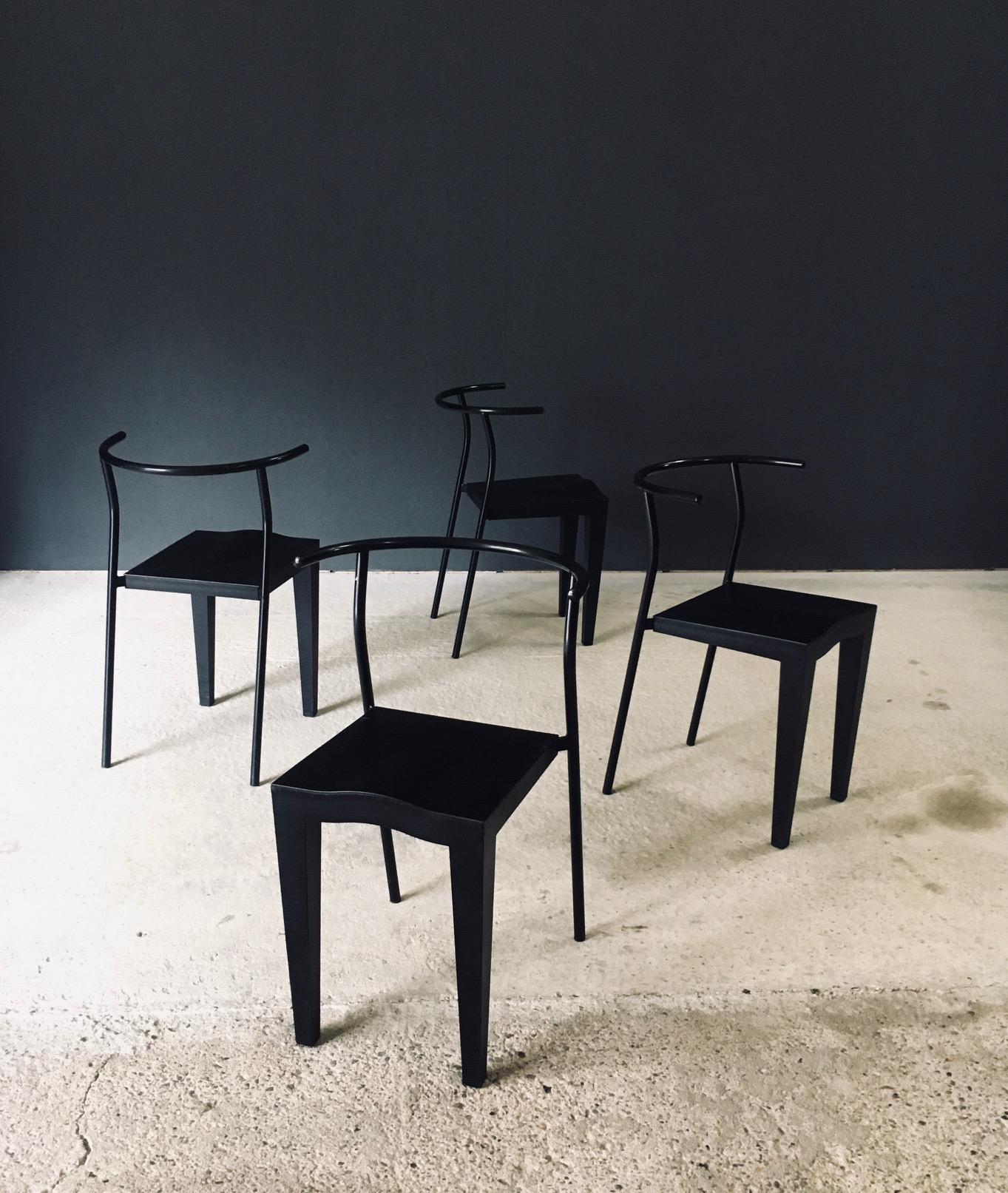 Fin du 20e siècle Dr. Glob Dining Chair Set by Philippe Starck for Kartell, Italy 1980's en vente