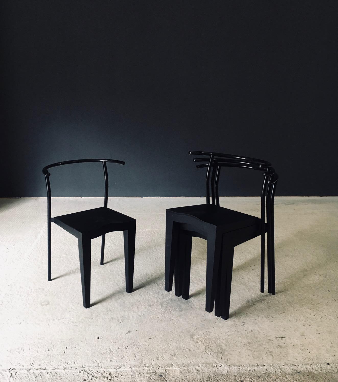 Métal Dr. Glob Dining Chair Set by Philippe Starck for Kartell, Italy 1980's en vente