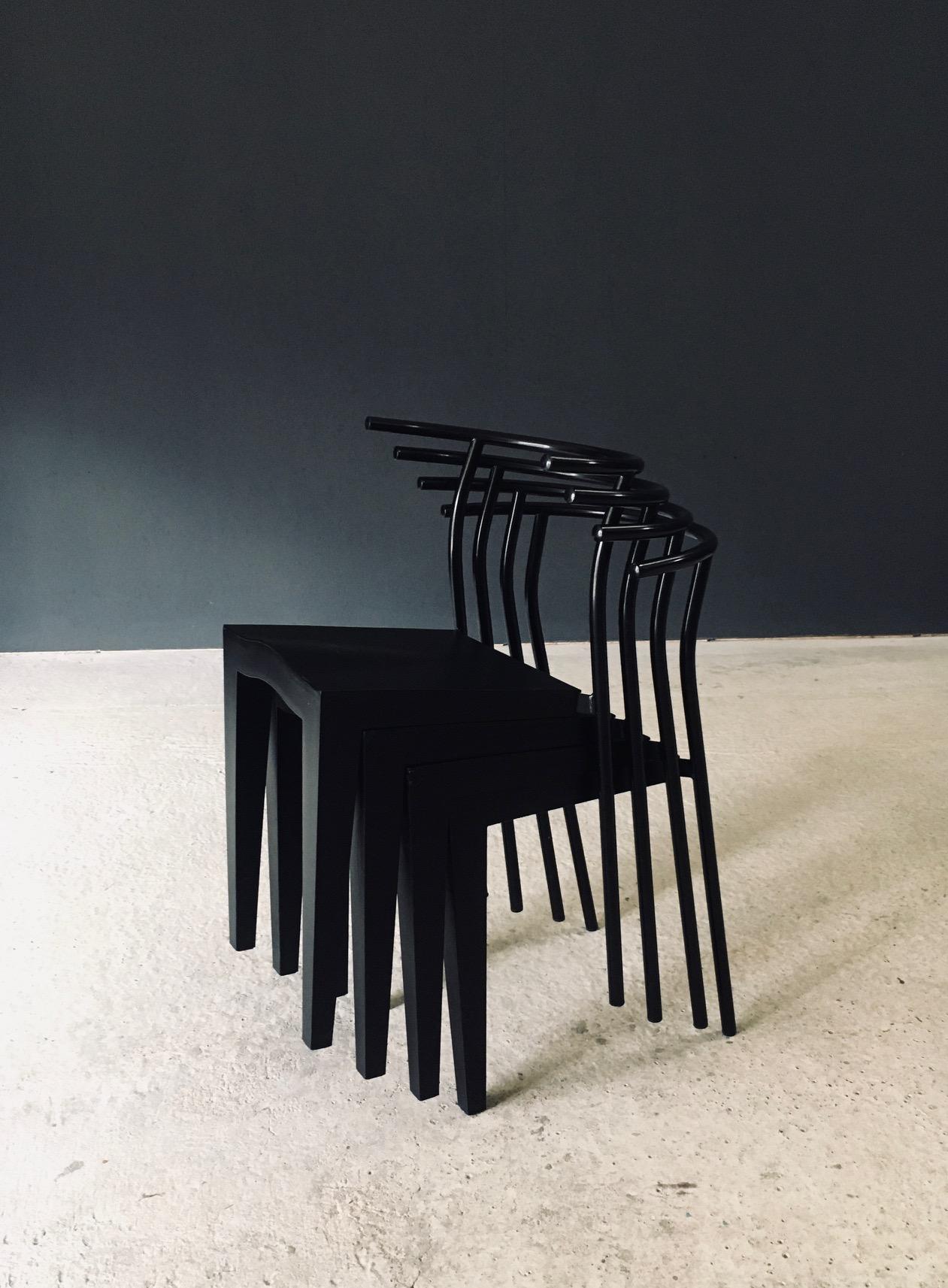 Dr. Glob Dining Chair Set by Philippe Starck for Kartell, Italy 1980's en vente 1