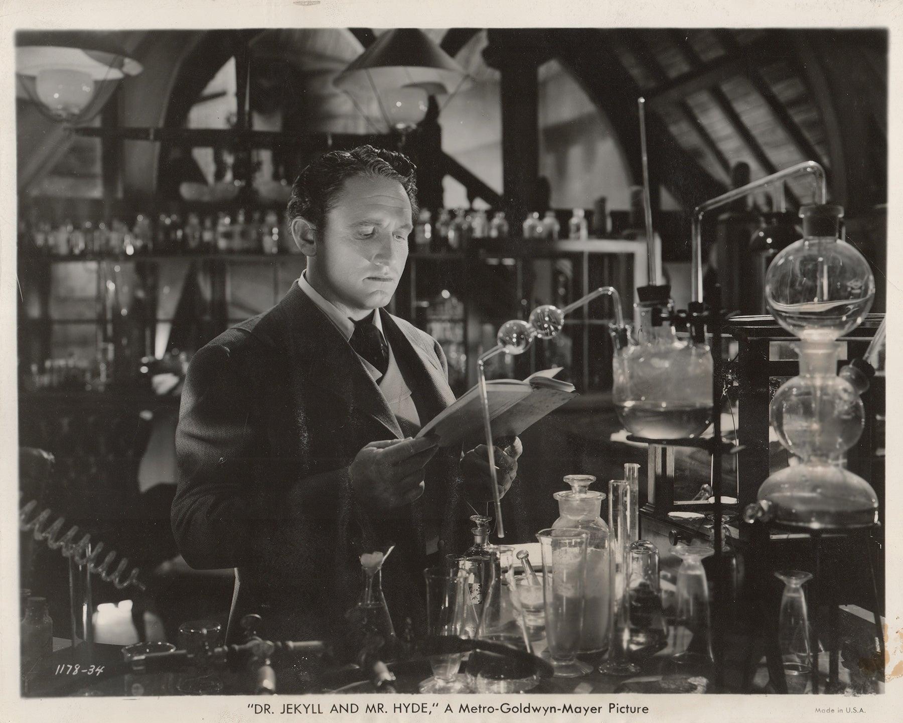 Carta Dr. Jekyll e Mr. Hyde 1941 Foto pubblicitaria per la stampa - Incorniciata in vendita