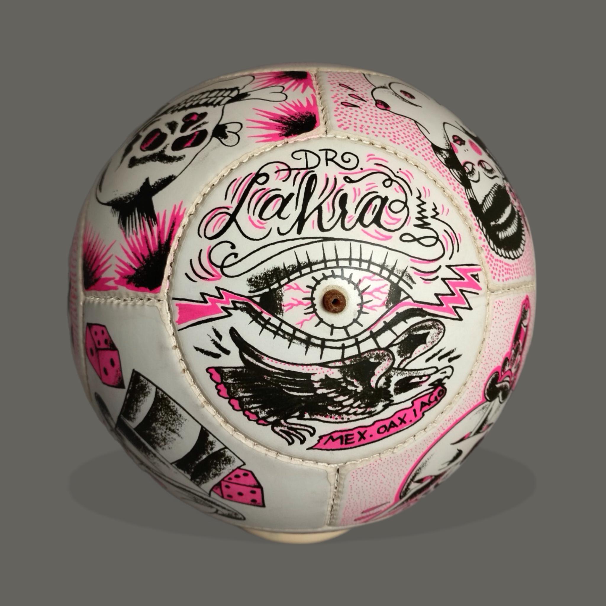 Post-Modern Dr. Lakra Silkscreen Soccer Ball. Edition of 100 Pieces
