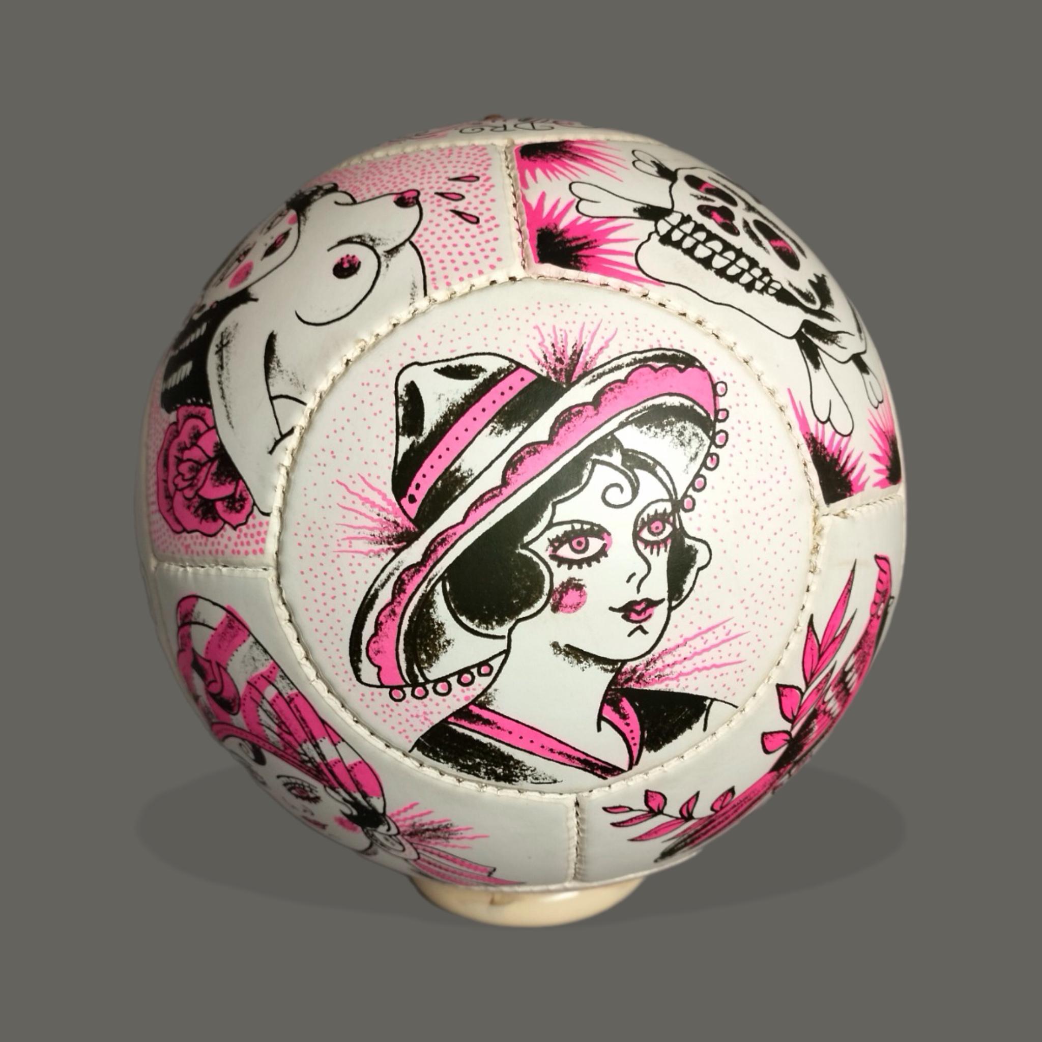 Mexican Dr. Lakra Silkscreen Soccer Ball. Edition of 100 Pieces