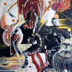 Todo está en calma; todo es luminoso - Flo Schell, Pintura abstracta en técnica mixta sobre lienzo