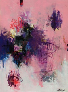 Armonía fracturada - Mohammad Ali Bhatti, Técnica mixta sobre lienzo, Pintura abstracta