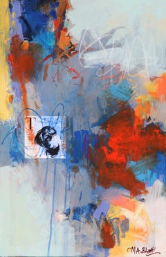 Fragments du crépuscule II - Mohammad Ali Bhatti, Technique mixte sur toile, Abstrait